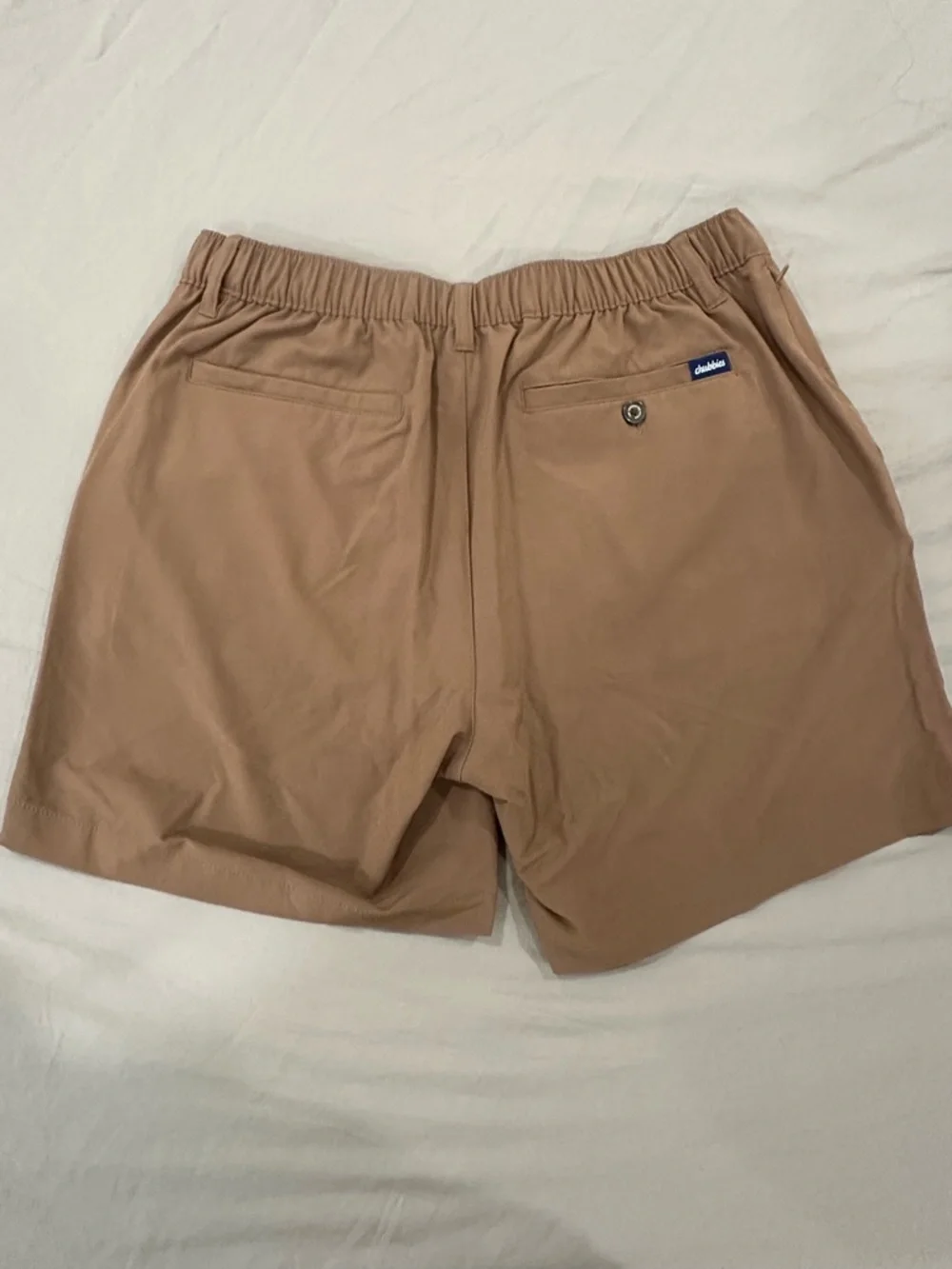 chubbies Everywhere Brown Hybrid Shorts with Navy Drawstring - Picture 5 of 9